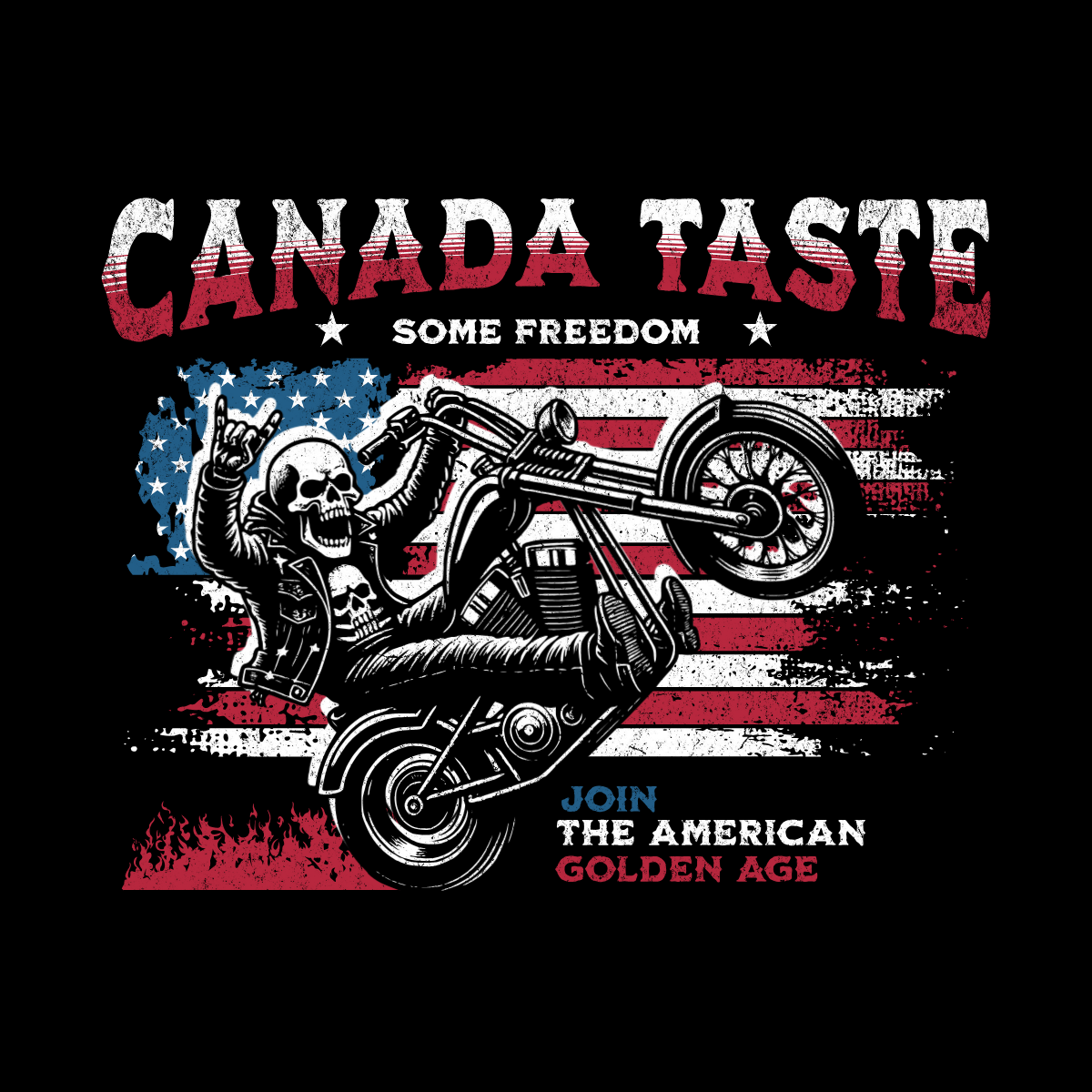 DTF TRANSFER Canada rider for T-Shirts & Hoodie