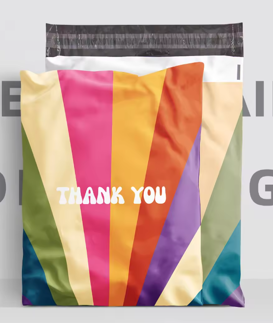 10x13 Premium Poly Mailer- Boho Thank You