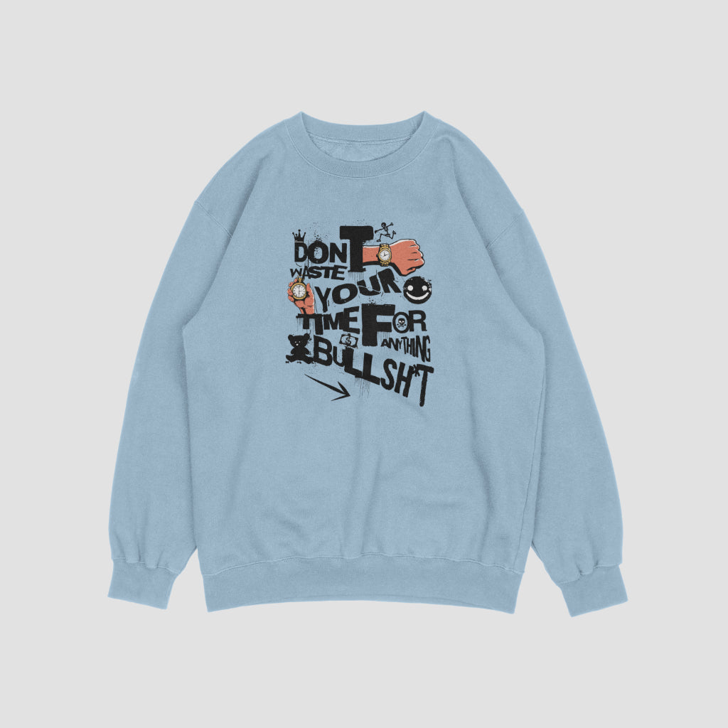 (NEW) Don't was my time Vintage Crewnecks