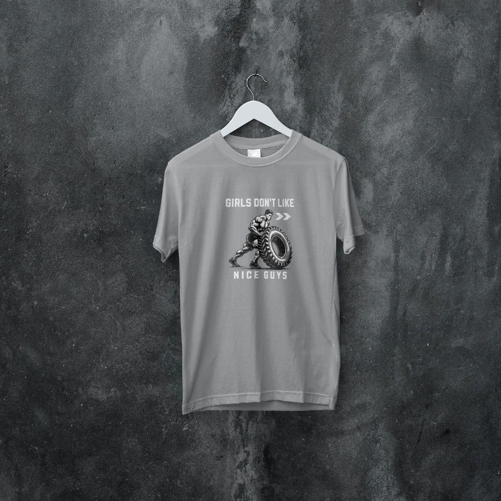 (NEW) Man Flipping Big Tire T-shirt