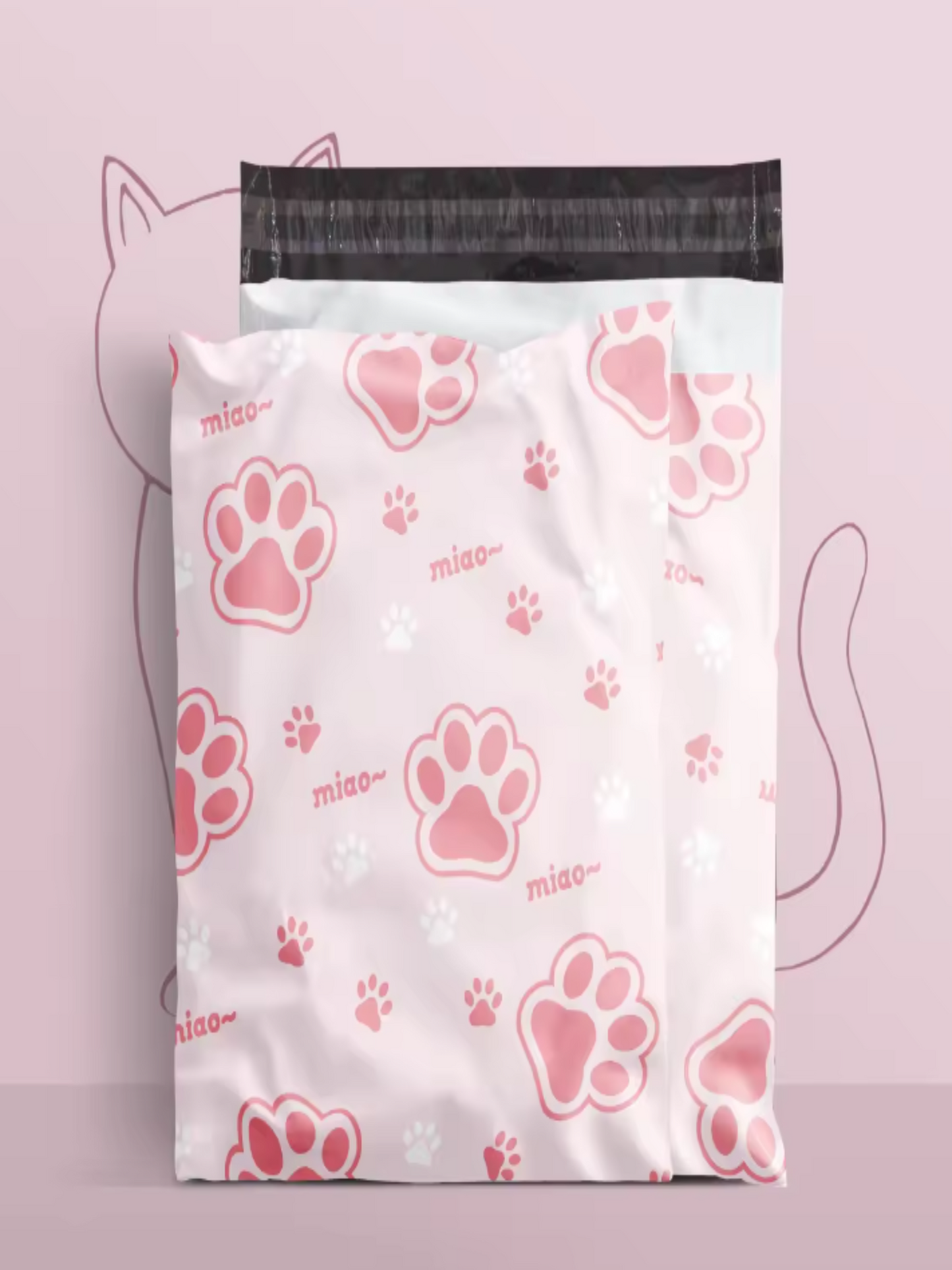 10x13 Premium Poly Mailer- Paws Paws