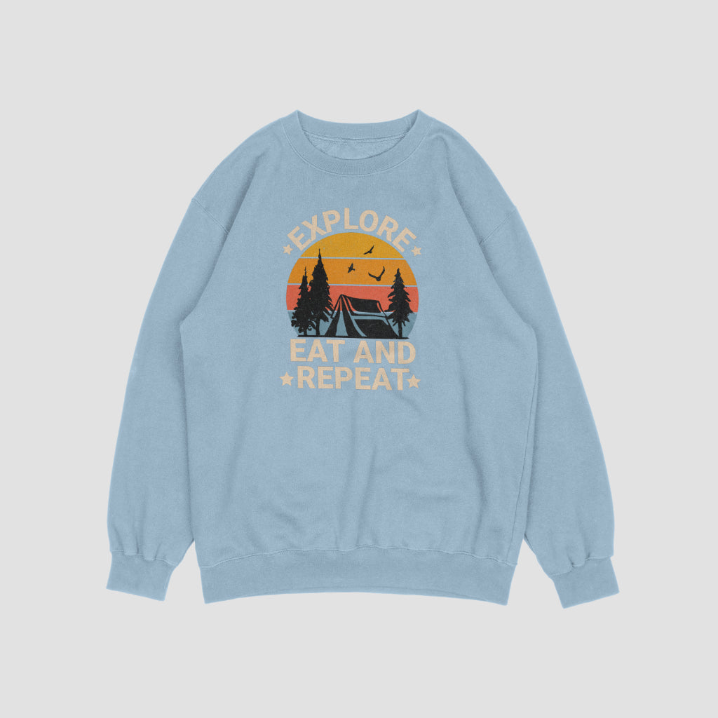 (NEW) Explore, Eat & Repeat Vintage Crewnecks