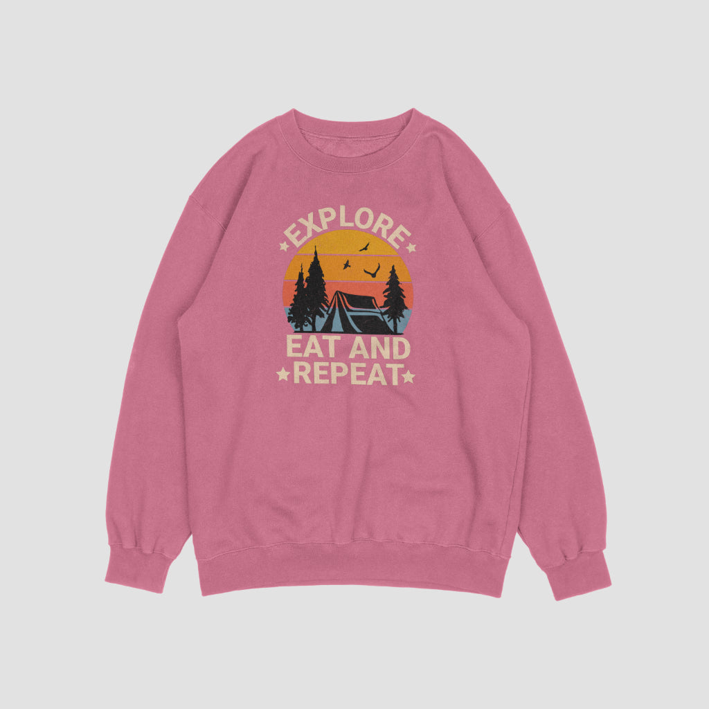 (NEW) Explore, Eat & Repeat Vintage Crewnecks