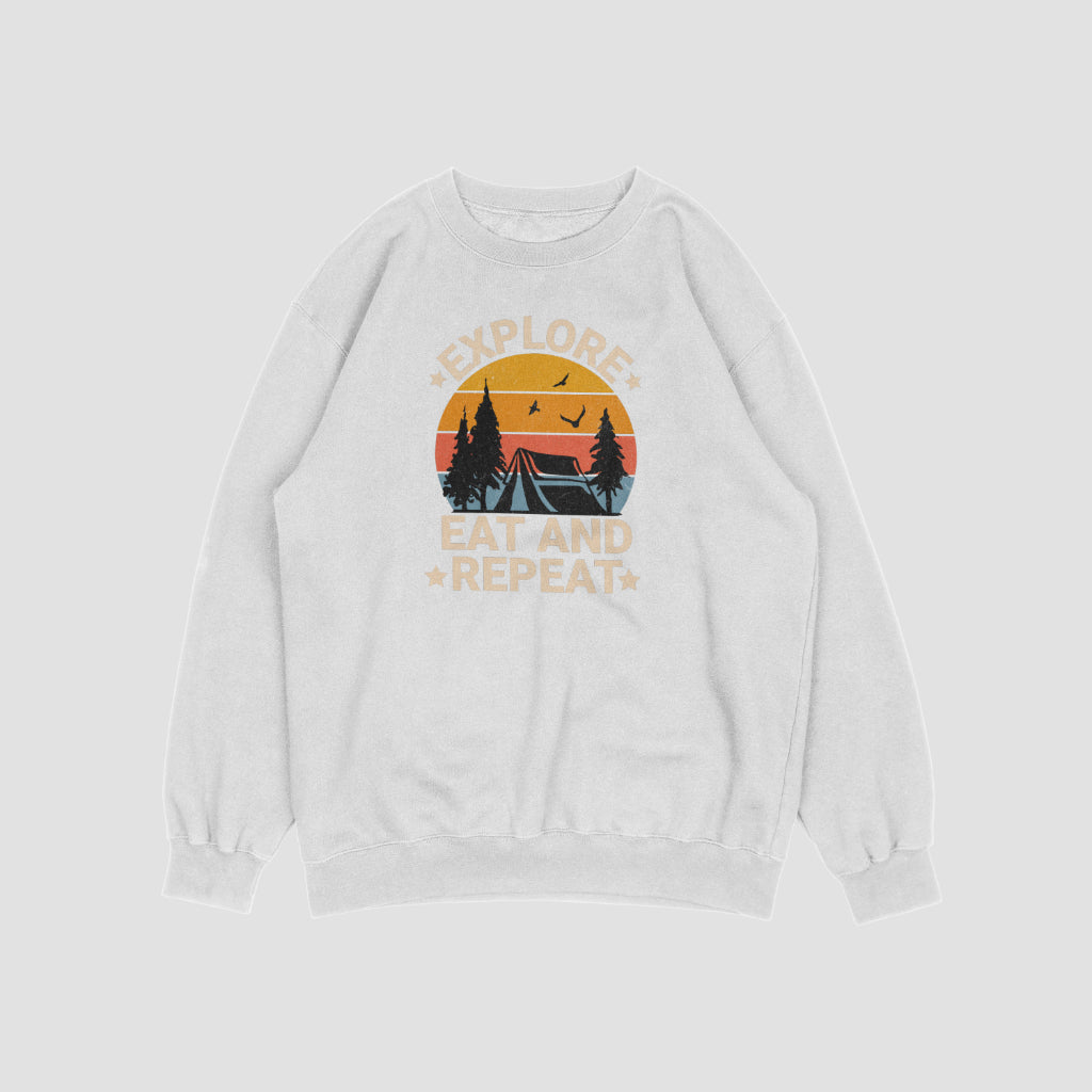(NEW) Explore, Eat & Repeat Vintage Crewnecks