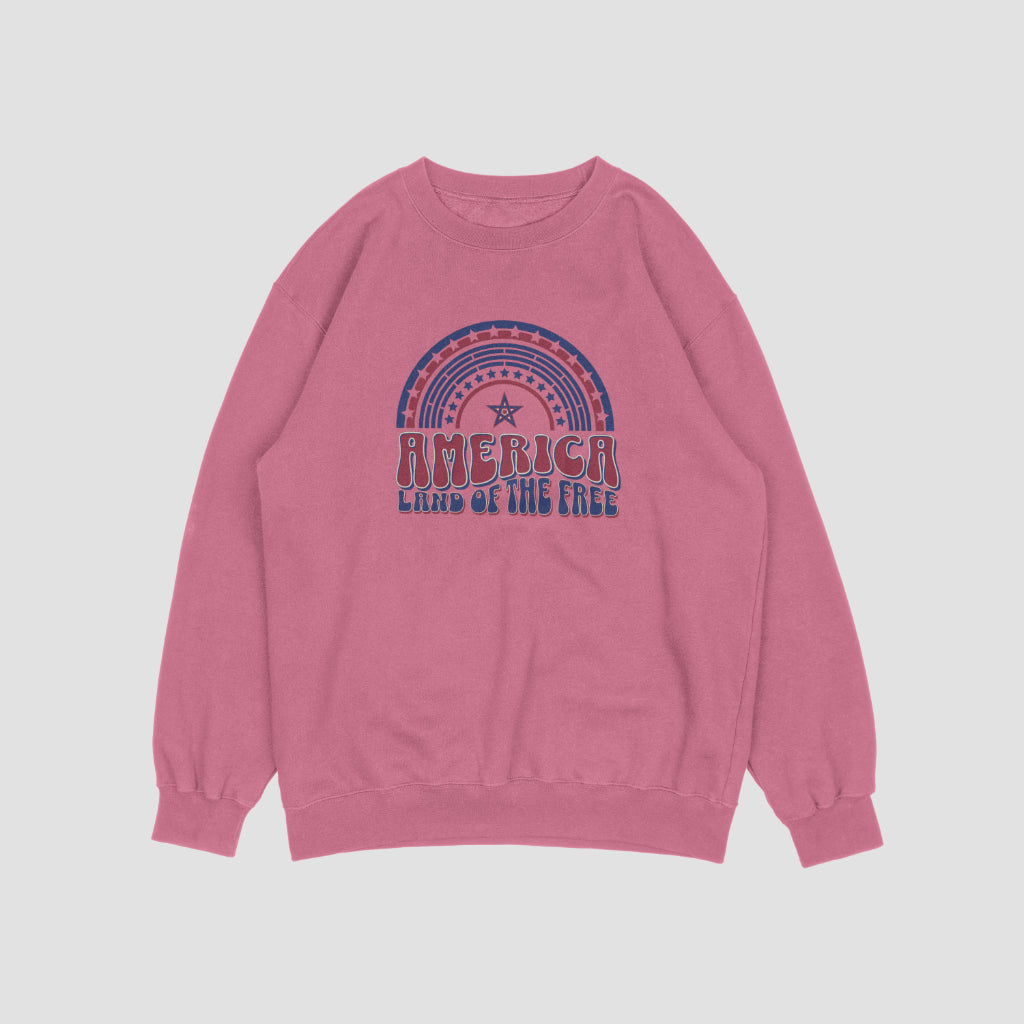 (NEW) America Land of Free Vintage Crewnecks