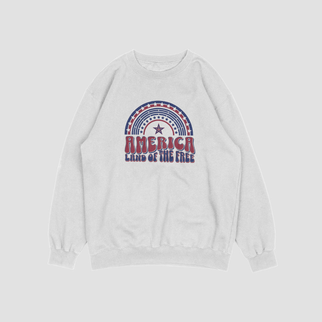(NEW) America Land of Free Vintage Crewnecks