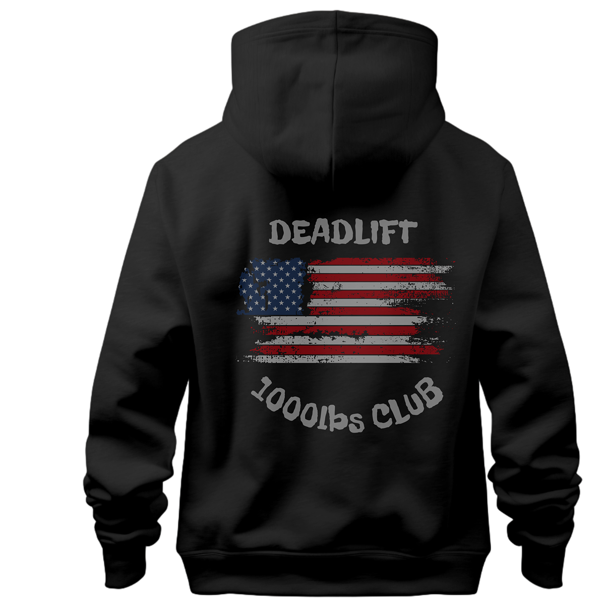 EVIL LIFT - 1000LBS Club Hoodie Deadlift (American Flag)