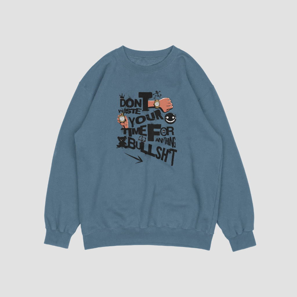 (NEW) Don't was my time Vintage Crewnecks