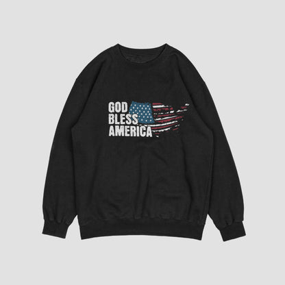 (NEW) God Bless America Vintage Crewnecks
