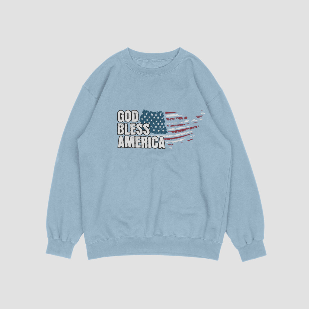 (NEW) God Bless America Vintage Crewnecks