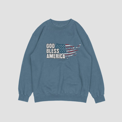 (NEW) God Bless America Vintage Crewnecks