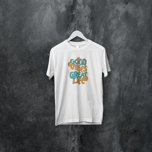 (NEW) Good Vibes Great Life T-shirt