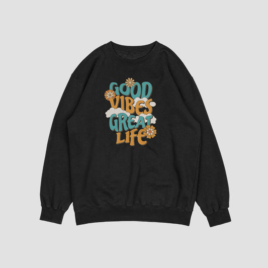 (NEW) Good Vibes Vintage Crewnecks