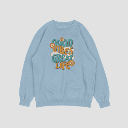 (NEW) Good Vibes Vintage Crewnecks