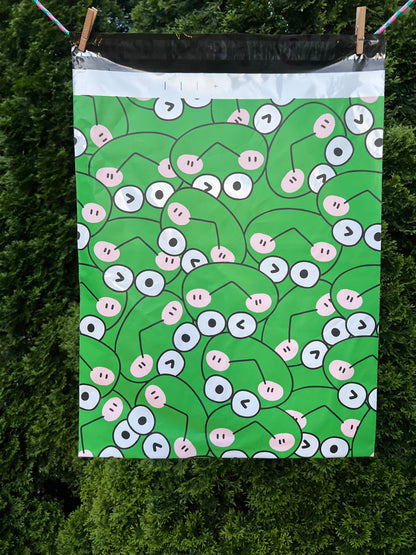 15x19 Premium Poly Mailer- Smiley Froggy