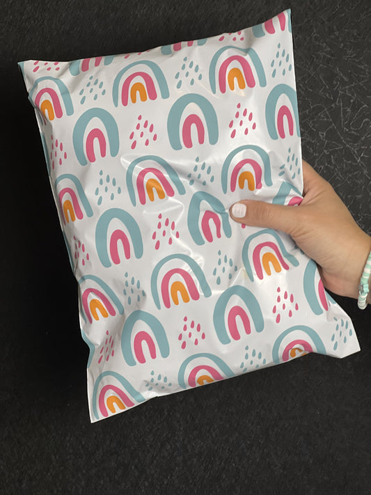 10x13 Premium Poly Mailer- Rainbows