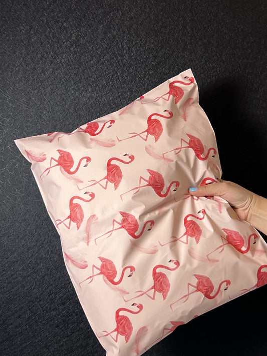 15x19 Premium Poly Mailer- Pinky Flamingo