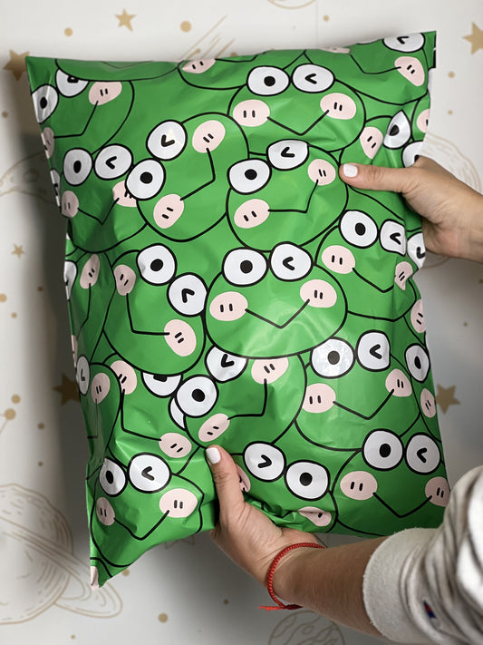 15x19 Premium Poly Mailer- Smiley Froggy