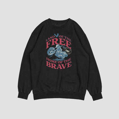 (NEW) Land of the Free Vintage Crewnecks