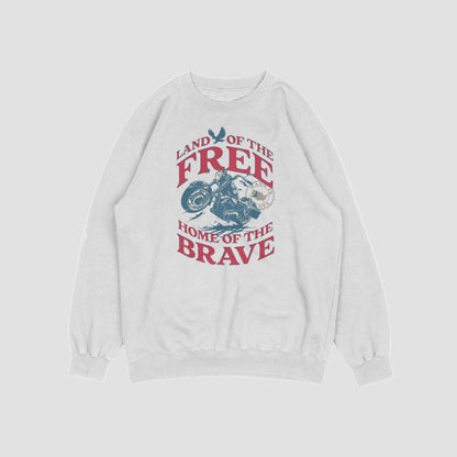 (NEW) Land of the Free Vintage Crewnecks
