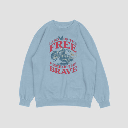 (NEW) Land of the Free Vintage Crewnecks