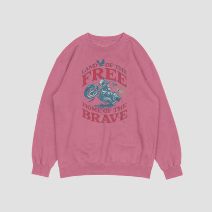 (NEW) Land of the Free Vintage Crewnecks
