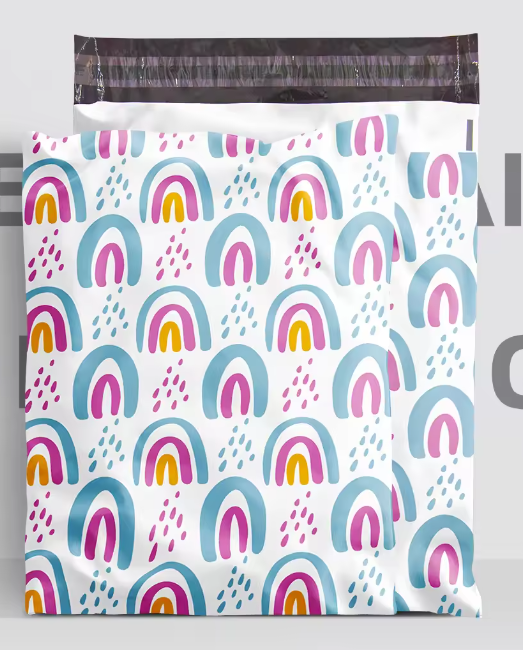 10x13 Premium Poly Mailer- Rainbows