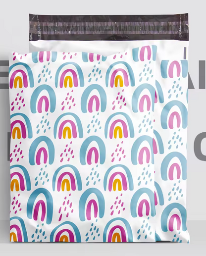 10x13 Premium Poly Mailer- Rainbows