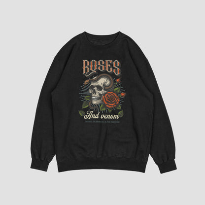 (NEW) Roses&Venom Vintage Crewnecks