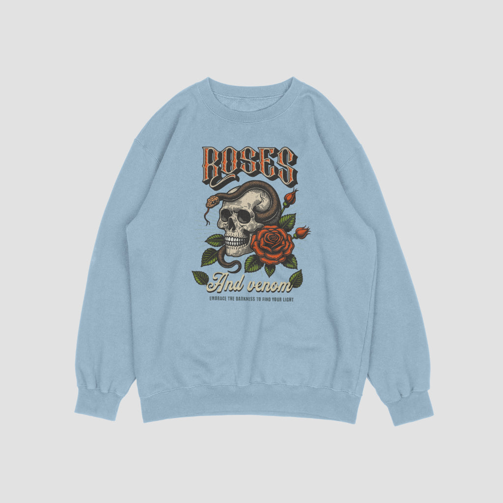 (NEW) Roses&Venom Vintage Crewnecks