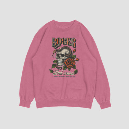 (NEW) Roses&Venom Vintage Crewnecks