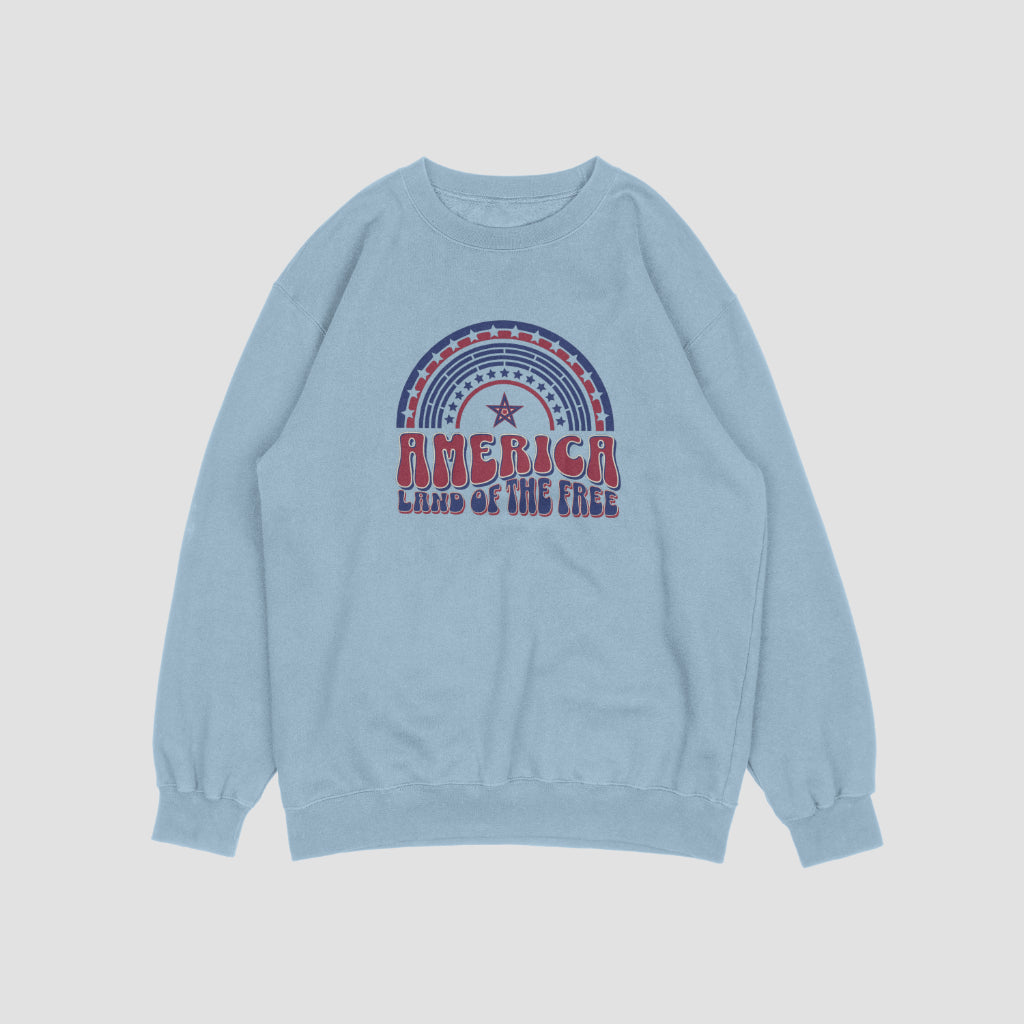 (NEW) America Land of Free Vintage Crewnecks