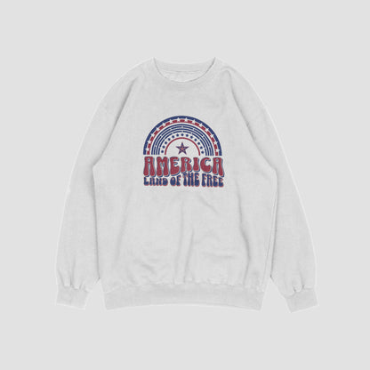 (NEW) America Land of Free Vintage Crewnecks
