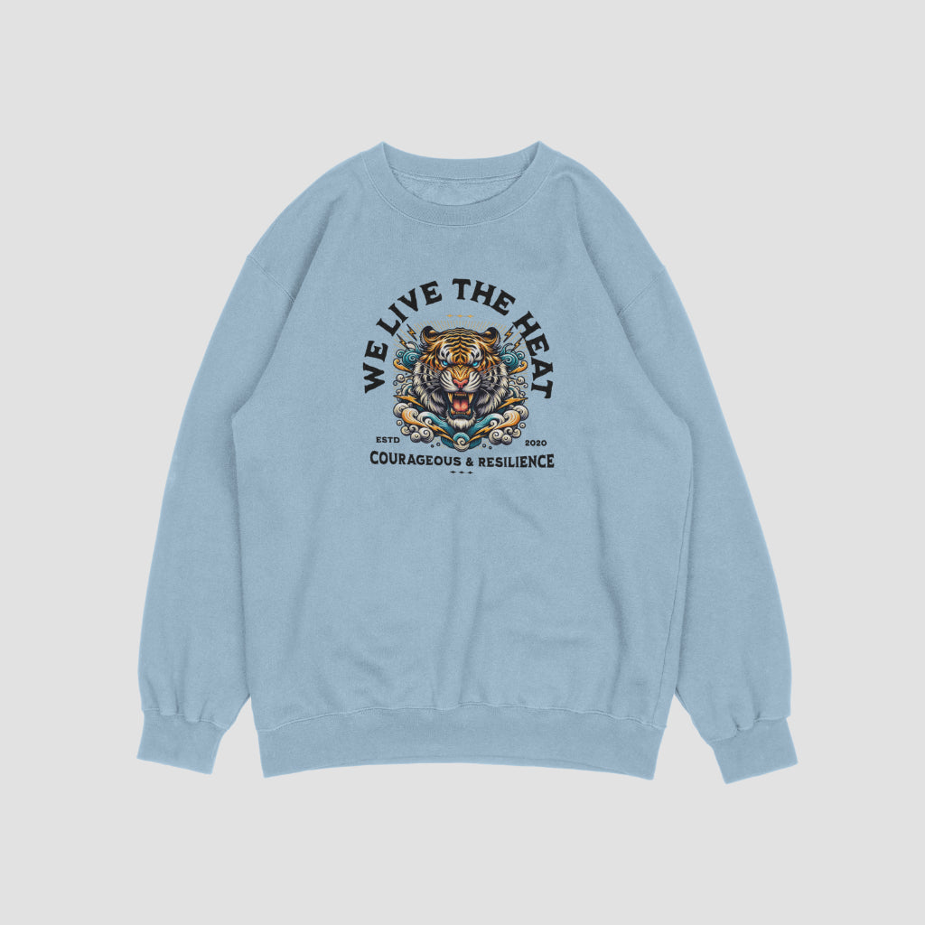 (NEW) We live in the heat Vintage Crewnecks