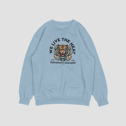 (NEW) We live in the heat Vintage Crewnecks