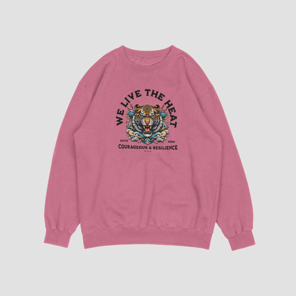 (NEW) We live in the heat Vintage Crewnecks