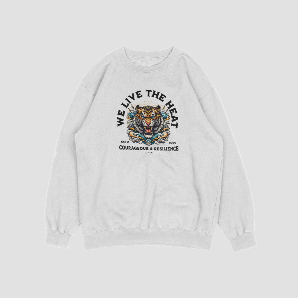 (NEW) We live in the heat Vintage Crewnecks