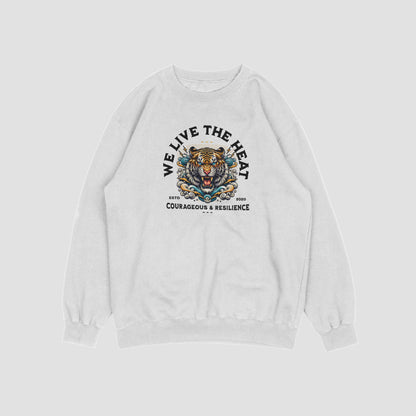 (NEW) We live in the heat Vintage Crewnecks