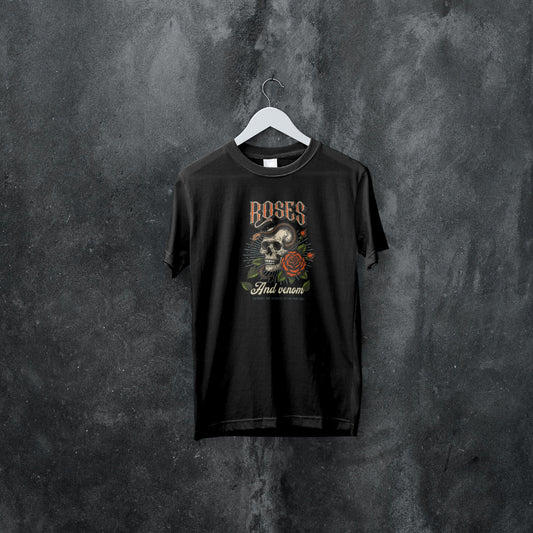 (NEW) Roses & Venom T-shirt