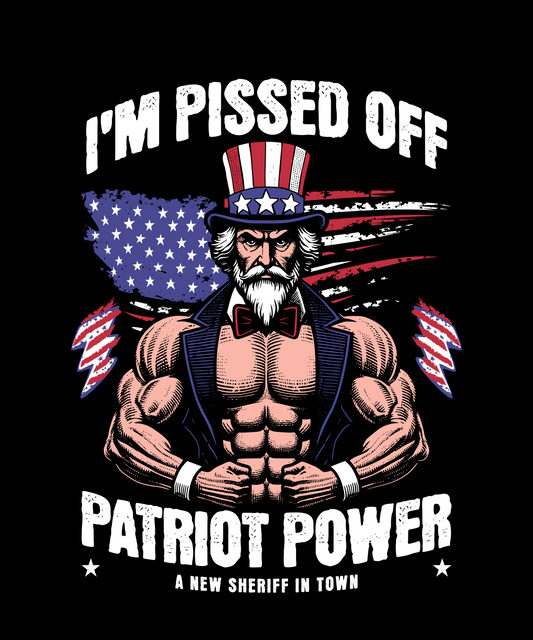 DTF TRANSFER PISSED OFF for T-Shirts & Hoodie